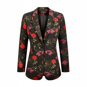 Cynthia Rowley Floral Patterned Blazer